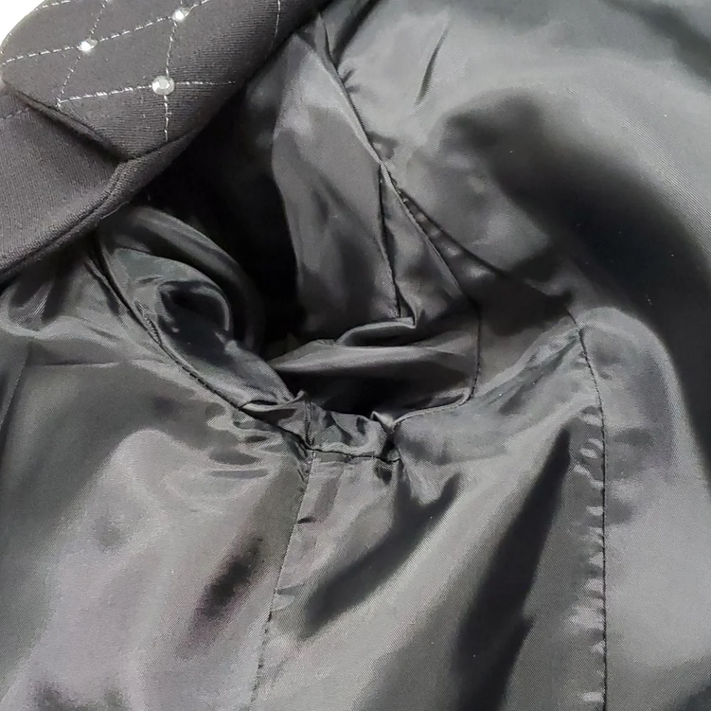 Tahari Black Metallic Studded Blazer NWOT 6 - Picture 10 of 11